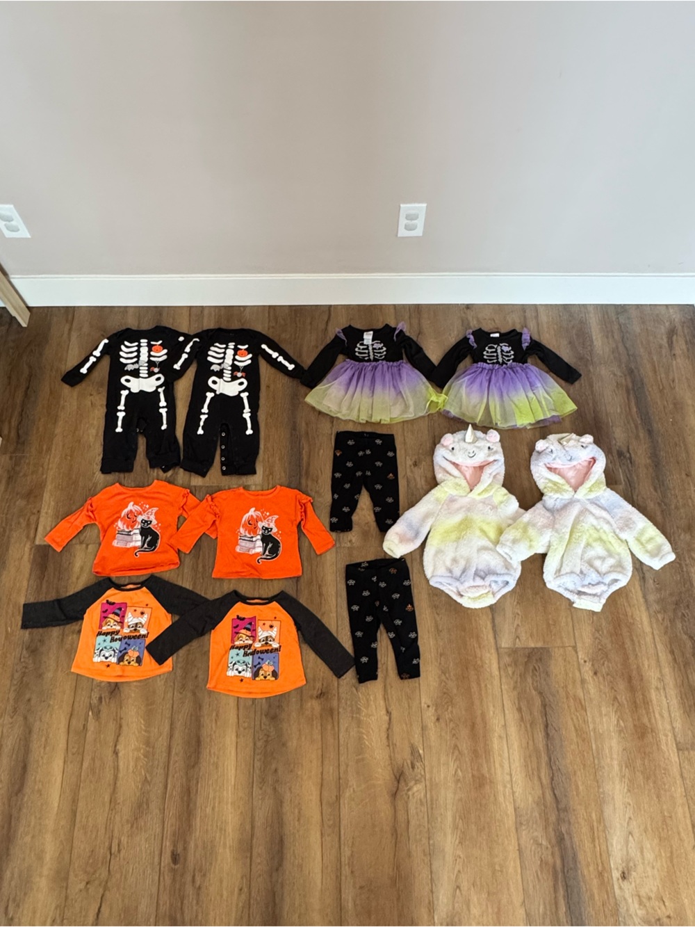 Twin Girl Halloween Bundle 12 months